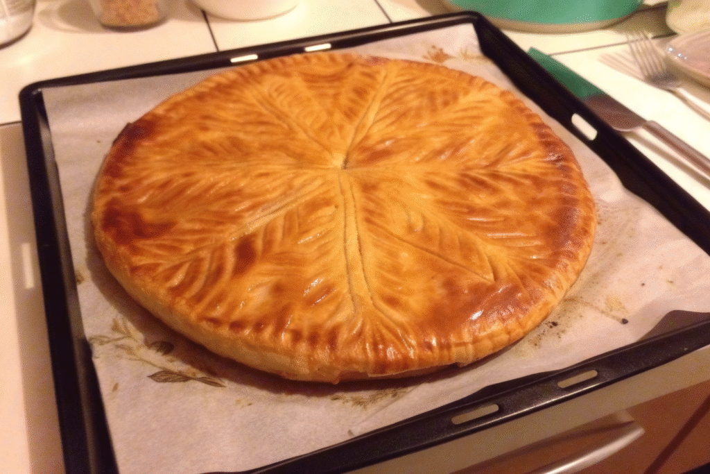 Galette des rois aux framboises