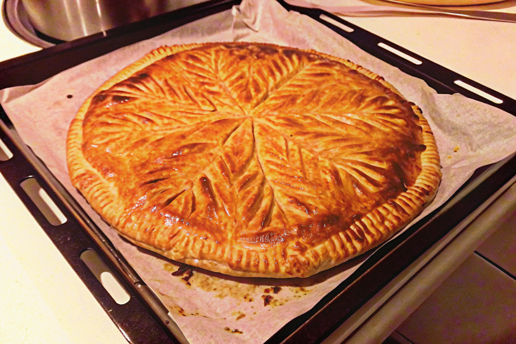 Galette des rois aux framboises