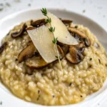 Risotto crémeux aux champignons sauvages