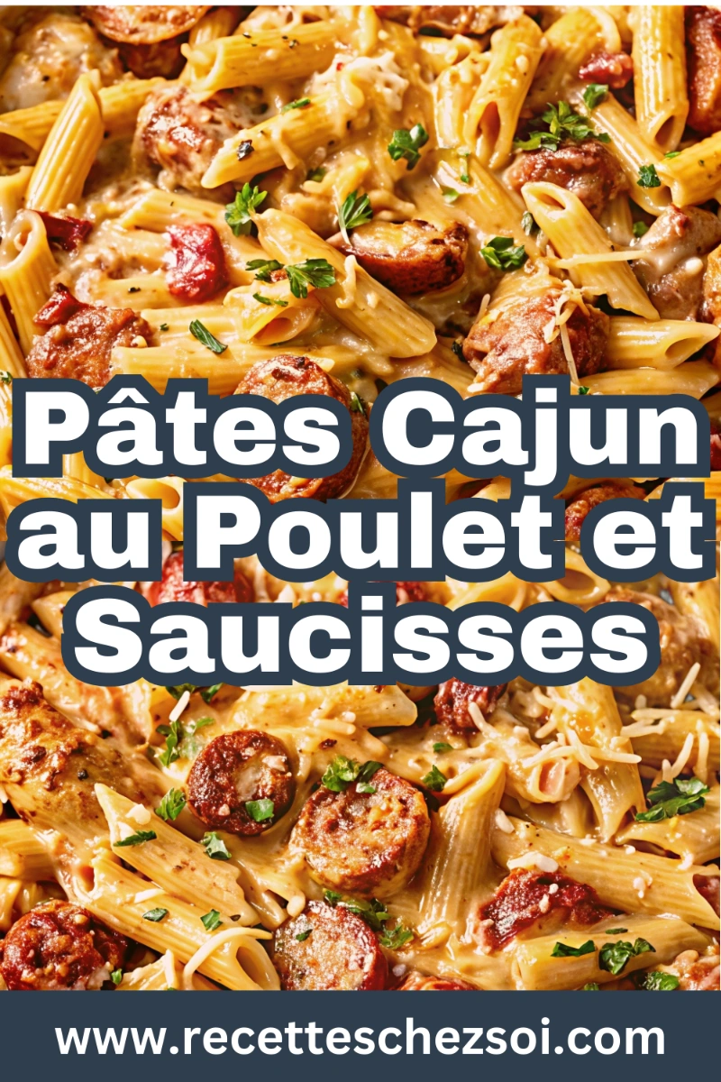 Pâtes Cajun au Poulet et Saucisses