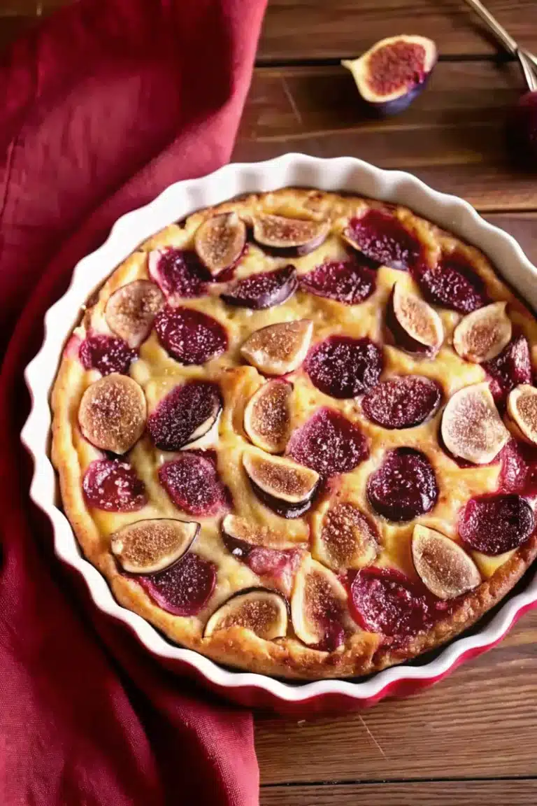 Clafoutis figues-framboises