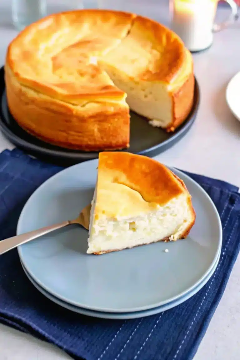Gâteau au fromage blanc moelleux