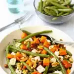 Salade de Haricots Verts au Potimarron Feta et Noix