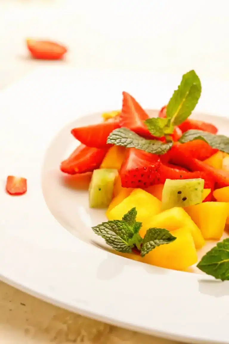 Salade de fraises et melon