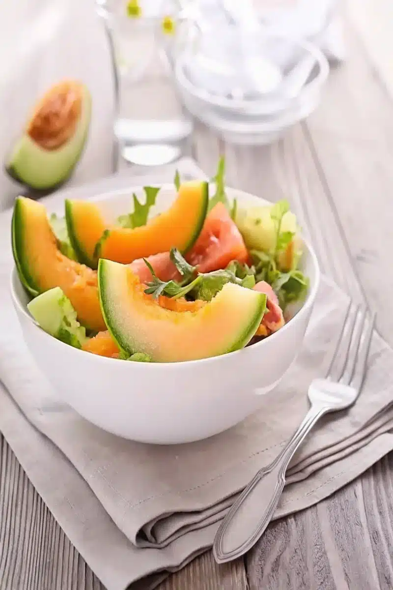 Salade de melon à l'avocat