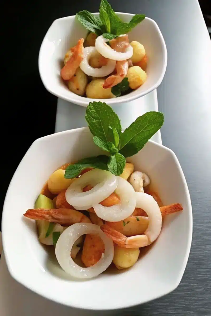Salade de melon aux fruits de mer – La meilleure recette fraîche de l’été 2025