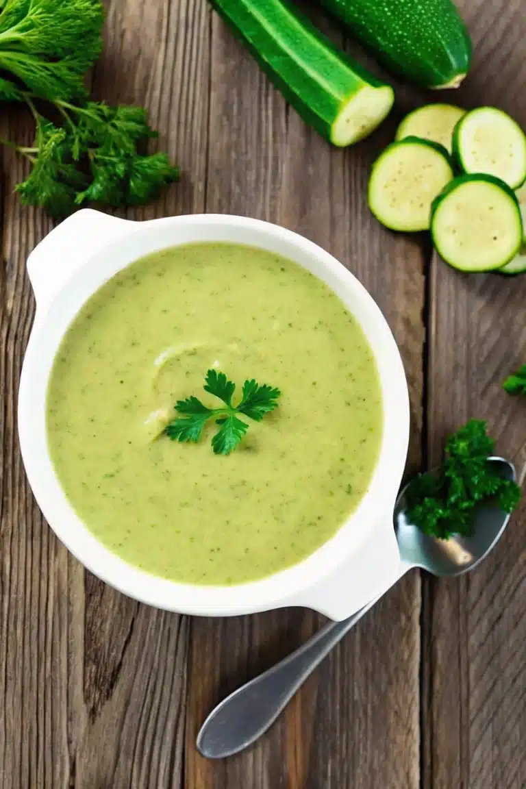 Soupe de courgettes simple