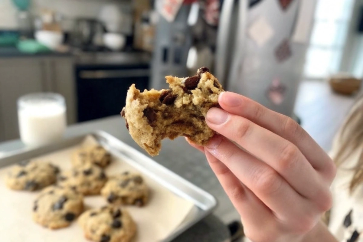 Ingrédients frais pour des biscuits au chocolat et aux dattes