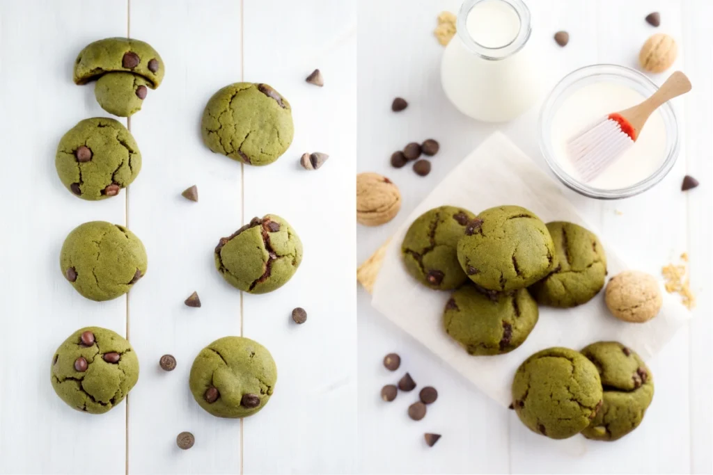 Cookies au thé vert matcha et chocolat blanc