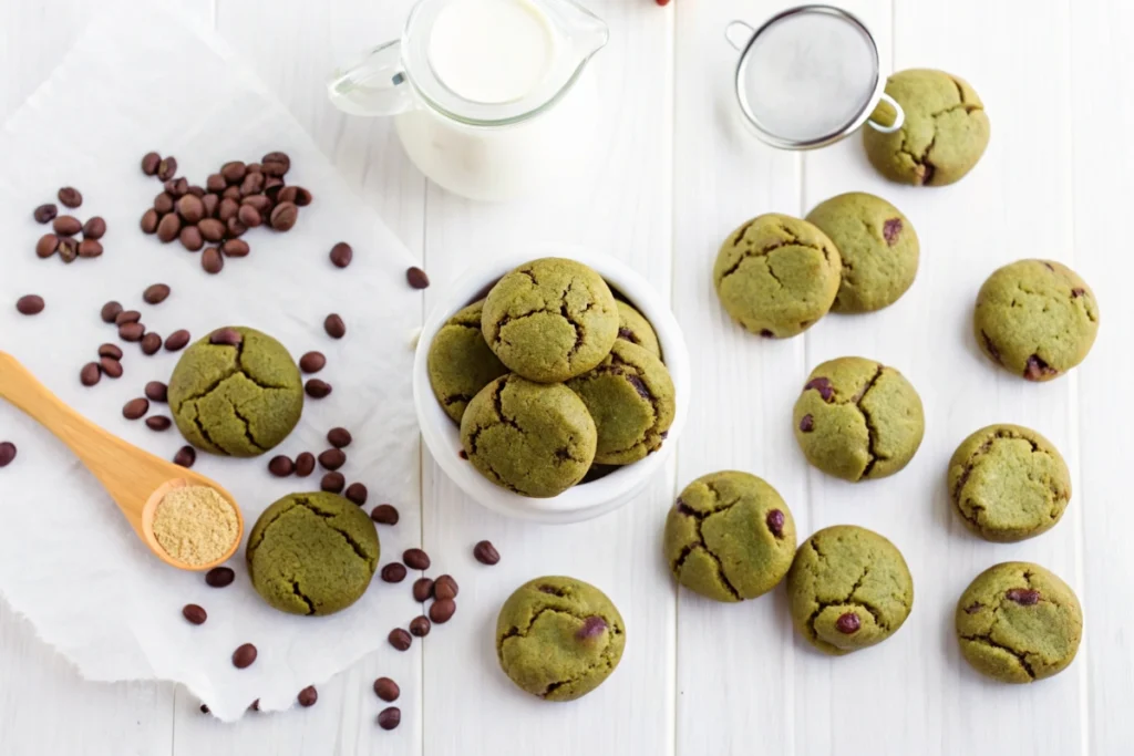 Cookies au thé vert matcha et chocolat blanc