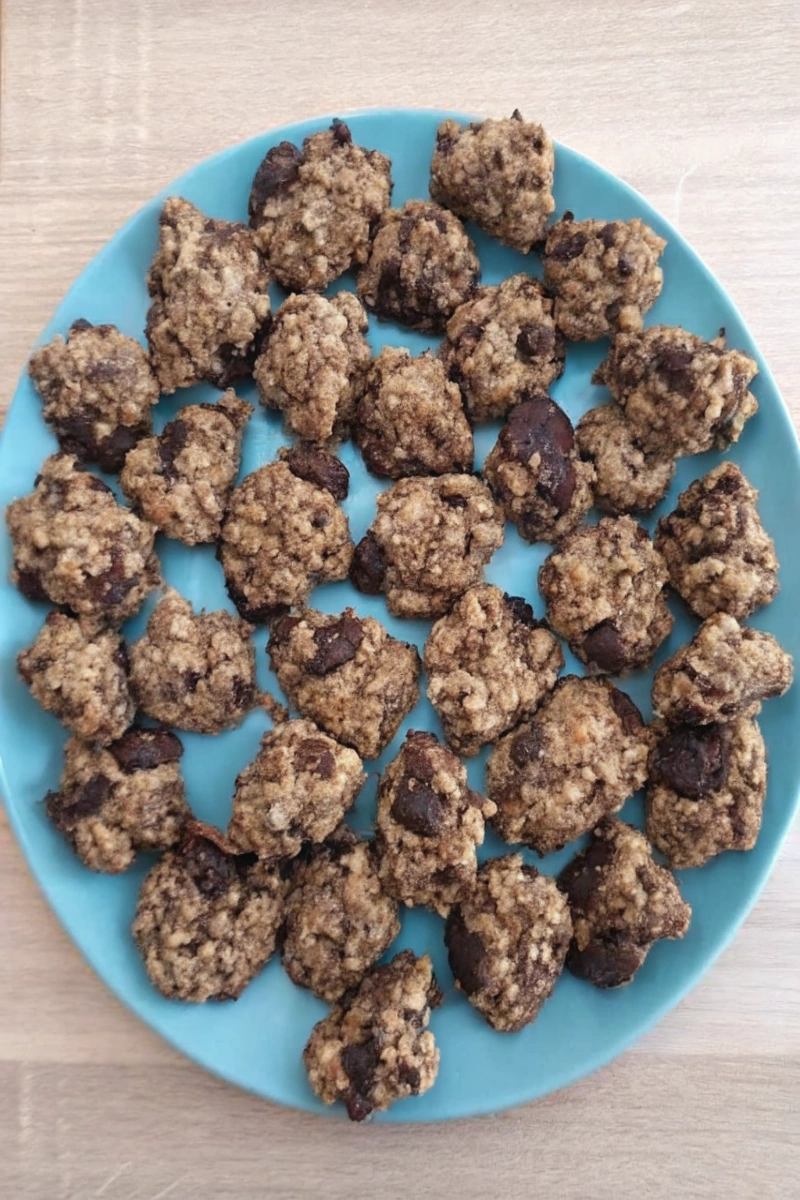 Cookies banane flocons d'avoine et chocolat