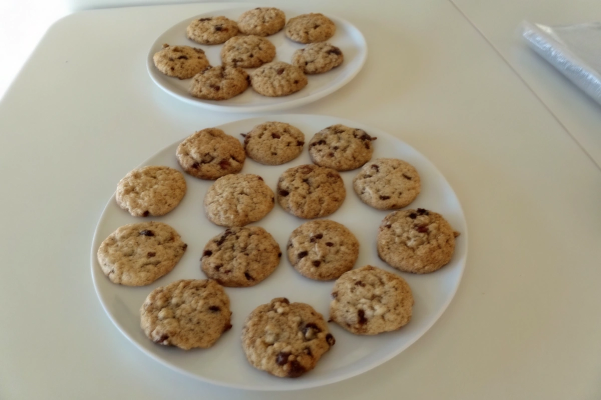 Ingrédients frais pour des cookies canadiens maison
