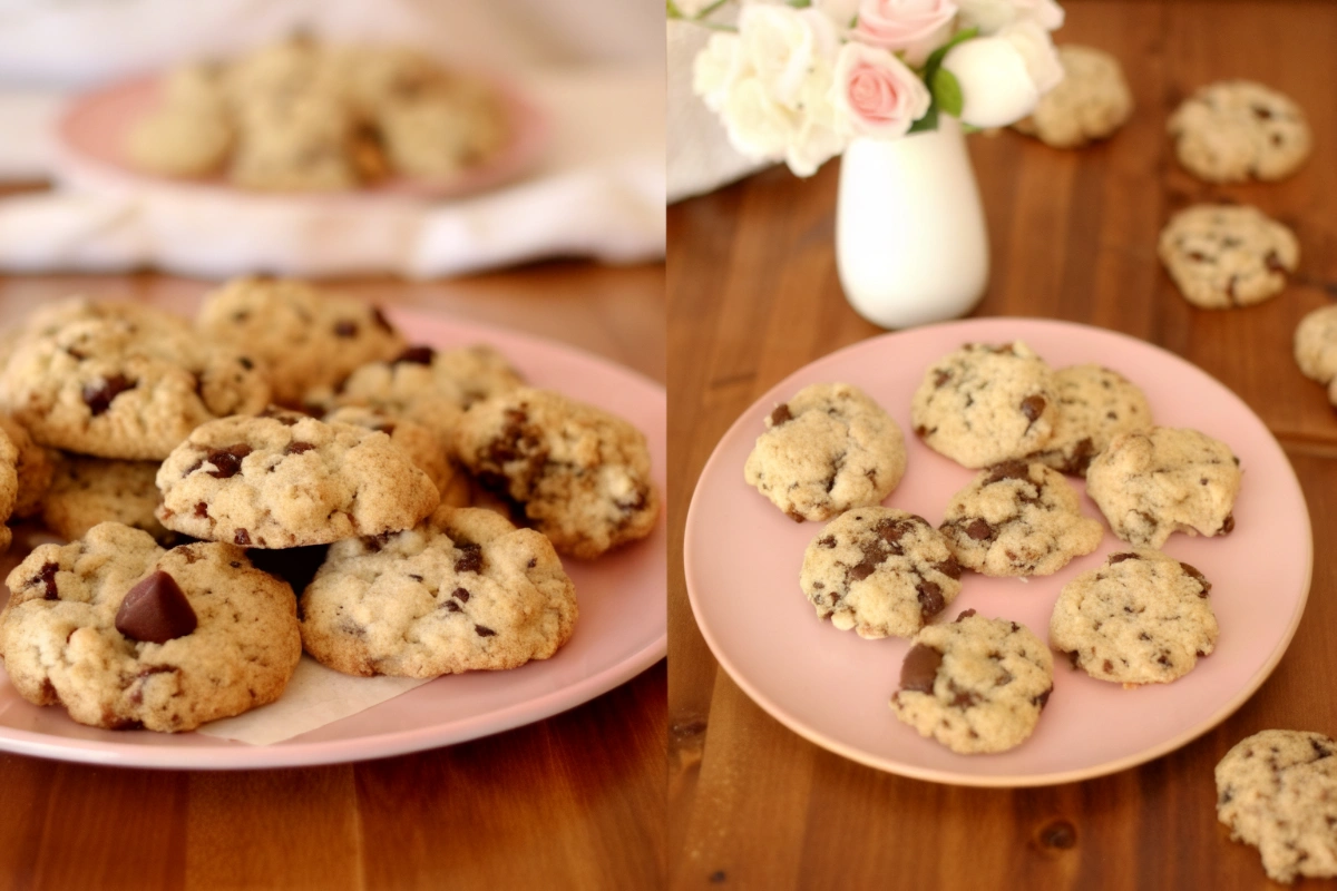 Ingrédients frais pour préparer des cookies sans œufs moelleux