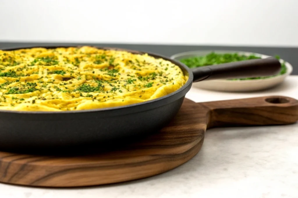 Omelette Soufflée Au Chèvre Et Ciboulette