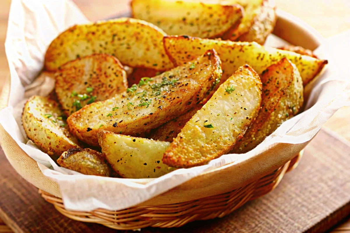 Patates croustillantes Airfryer prêtes à être savourées