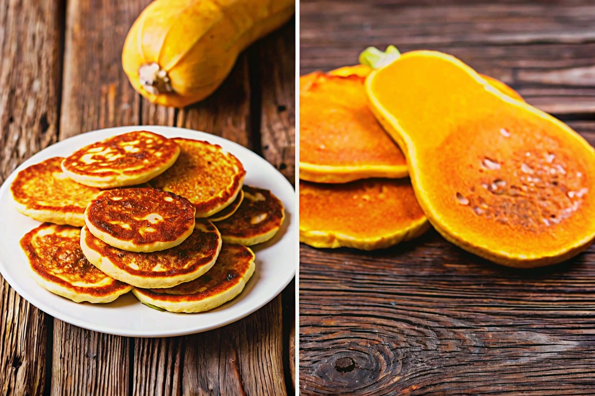 Blinis de potiron prêts à être dégustés