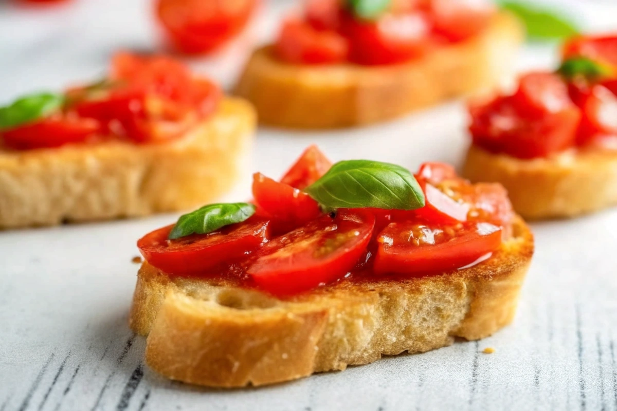 Ingrédients frais pour une Bruschetta Airfryer