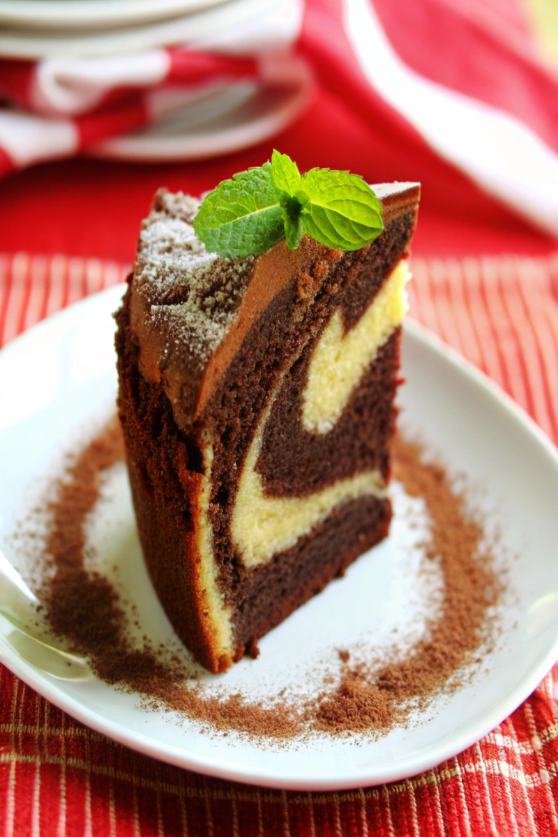 Gâteau Marbré Vanille Chocolat : La Recette Gourmande et Facile à Craquer ! 🍫✨