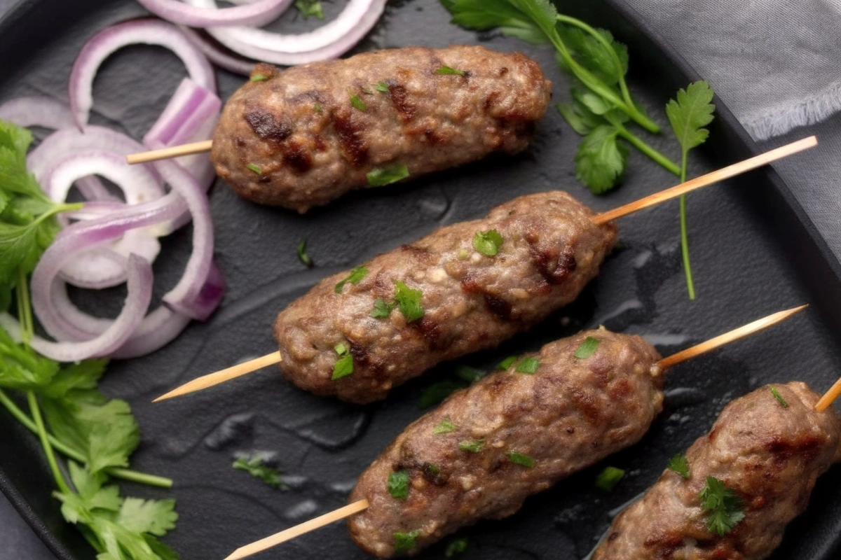 Ingrédients frais pour des Boulettes Kefta Airfryer