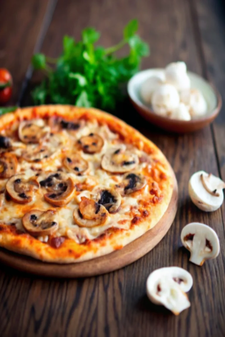 Pizza aux champignons