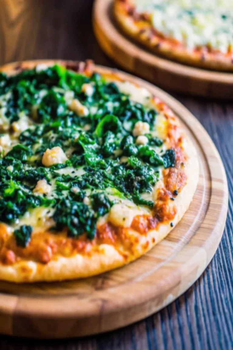 Pizza aux épinards