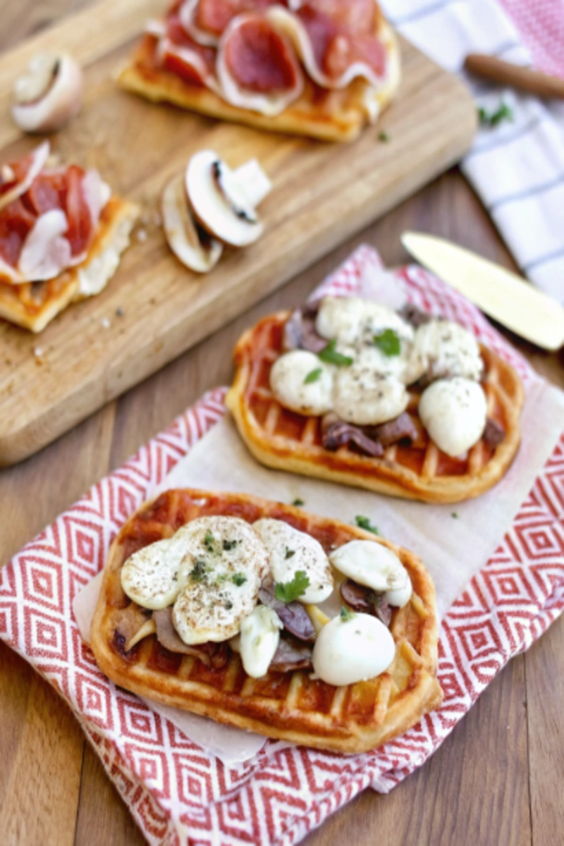 Pizza Gaufrée au Fromage : La Recette Gourmande et Créative à Essayer !  🧀🔥
