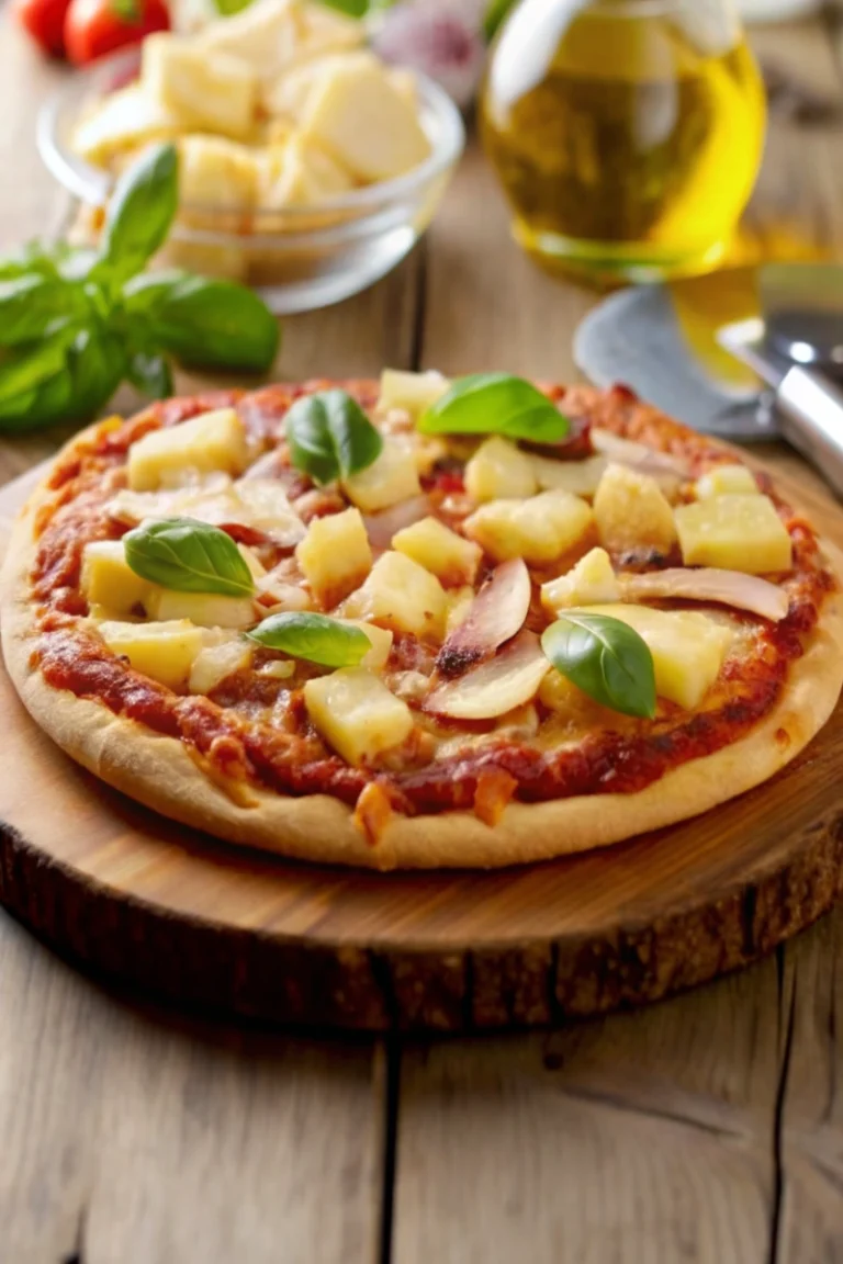 Pizza hawaïenne à l'ananas