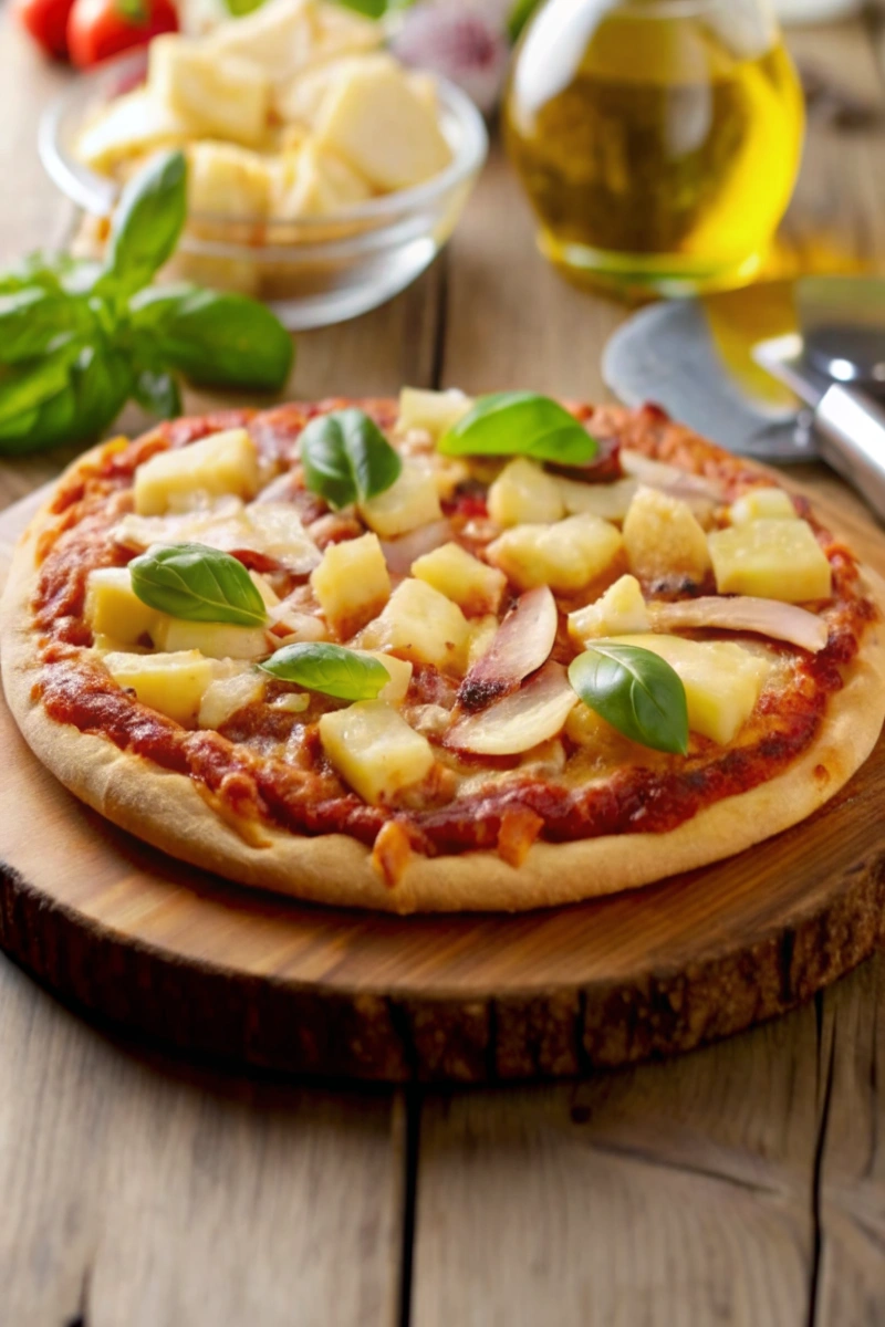 Pizza hawaïenne à l'ananas