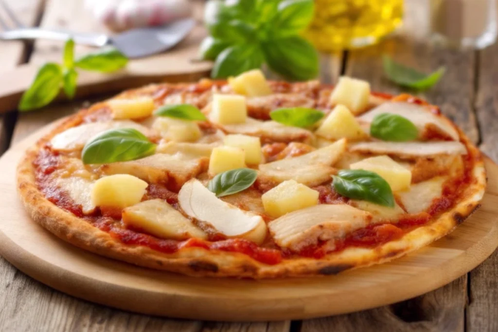 Pizza hawaïenne à l'ananas