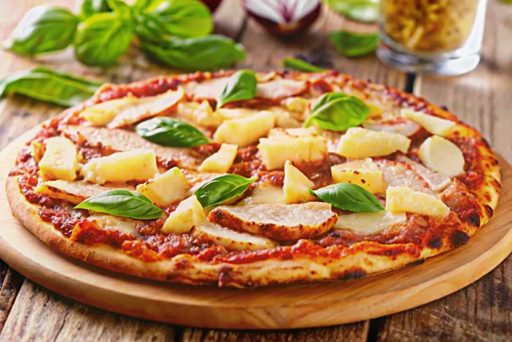 Pizza hawaïenne à l'ananas