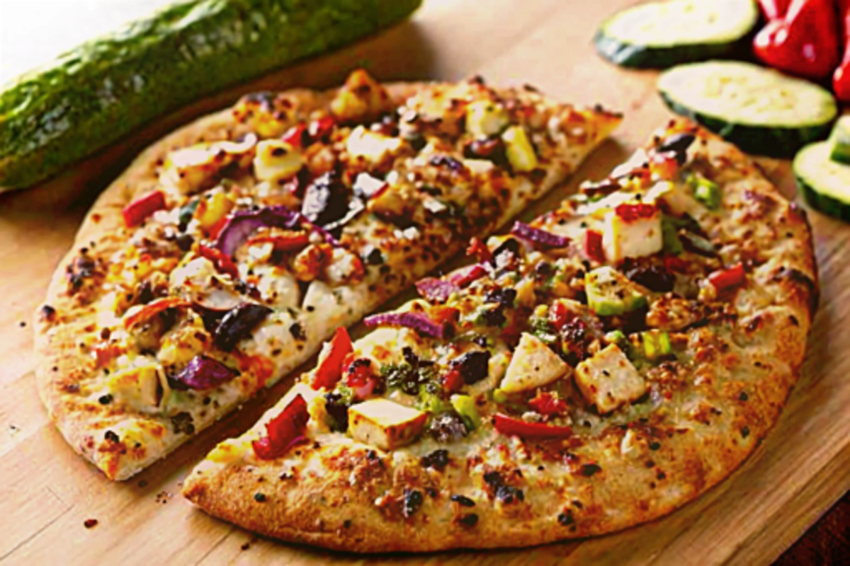 Pizza ratatouille dégustée