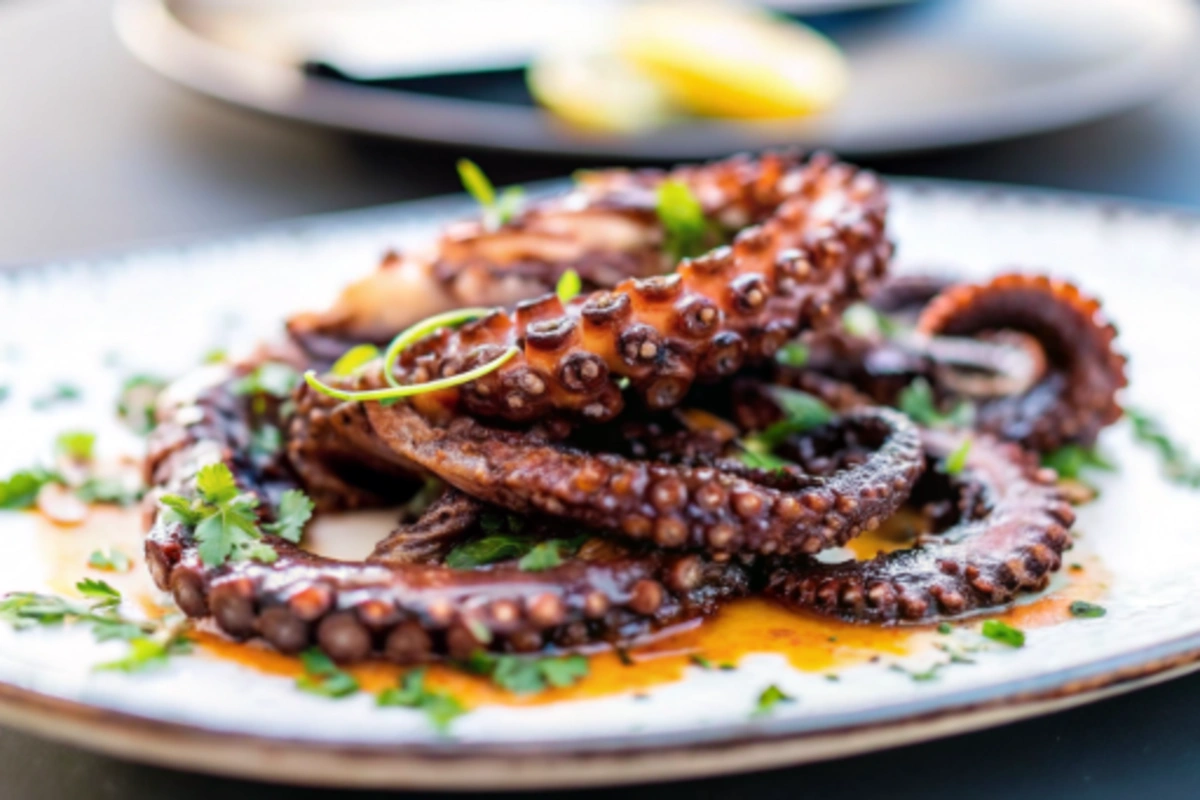 Ingrédients frais pour un poulpe Airfryer délicieux