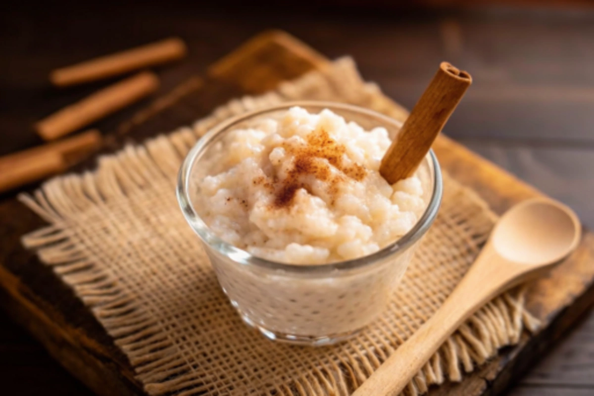 Ingrédients frais pour un riz au lait au Airfryer