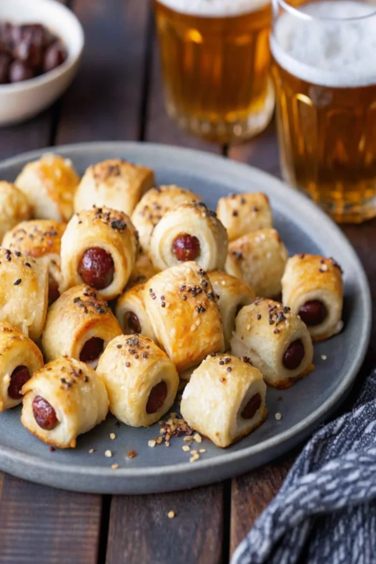 Roulés feuilletés à la saucisse