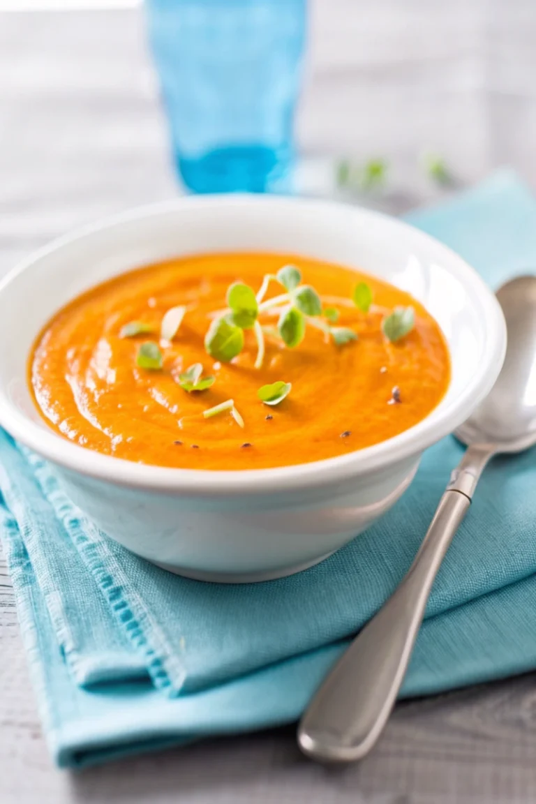 Soupe de carottes au curry