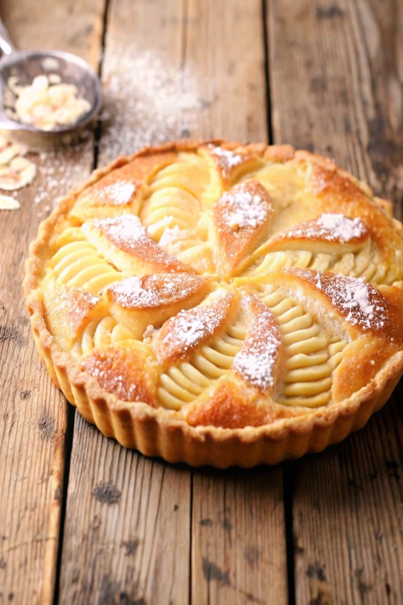 Tarte amandine aux poires : Une recette gourmande et fondante à tomber ! 🍐✨