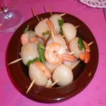 Amuse-gueules litchi crevette