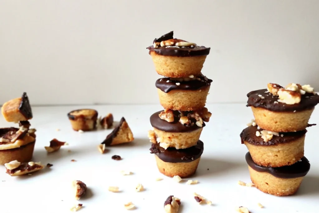 Bouchées au chocolat et beurre de cacahuète