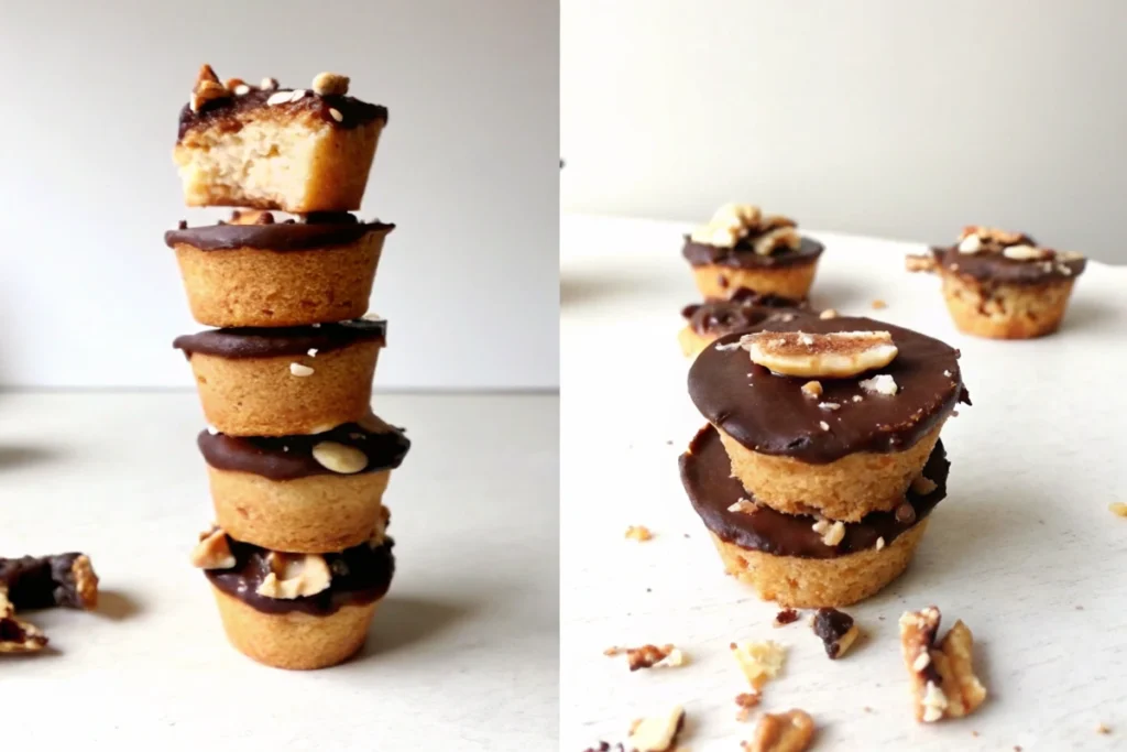 Bouchées au chocolat et beurre de cacahuète