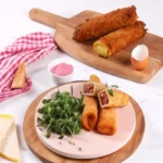 Brioche perdue salée et roulée au jambon