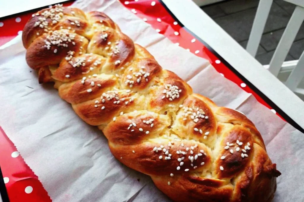 Brioche tressée pour le petit déjeuner