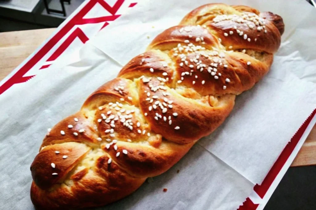 Brioche tressée pour le petit déjeuner