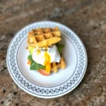 Burger de gaufres de patate douce