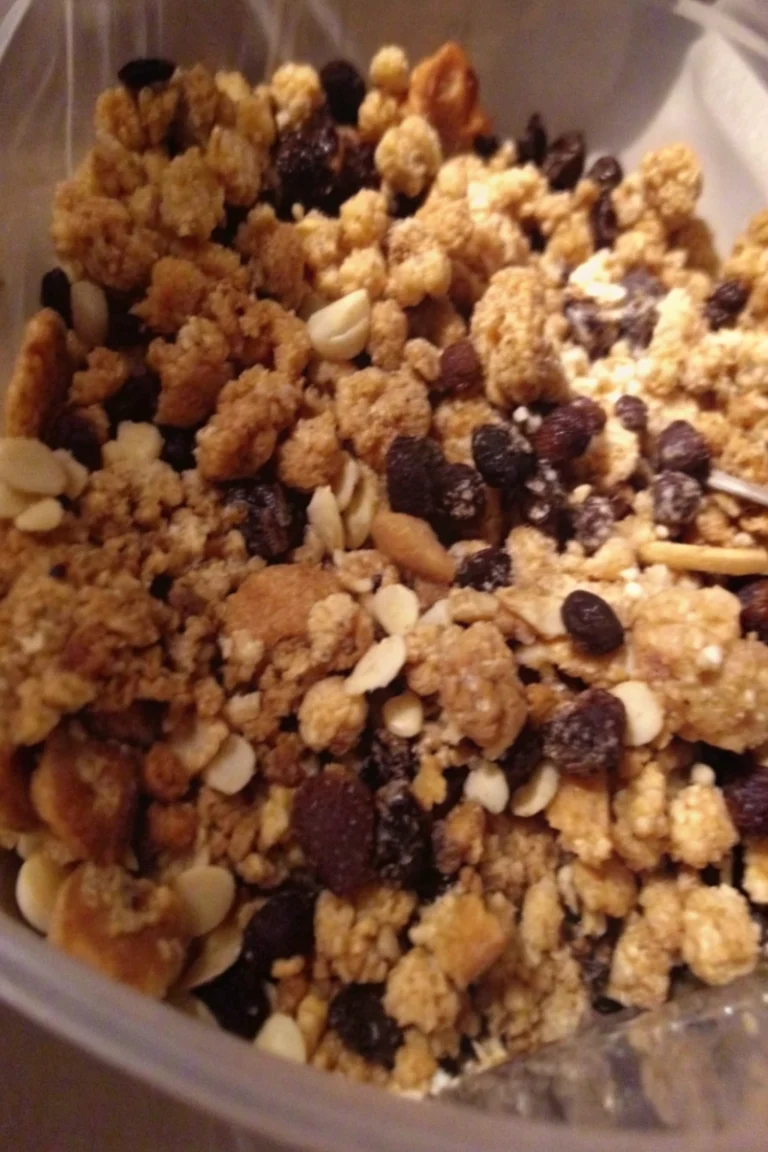 Céréales du petit-déjeuner crumble et fruits secs