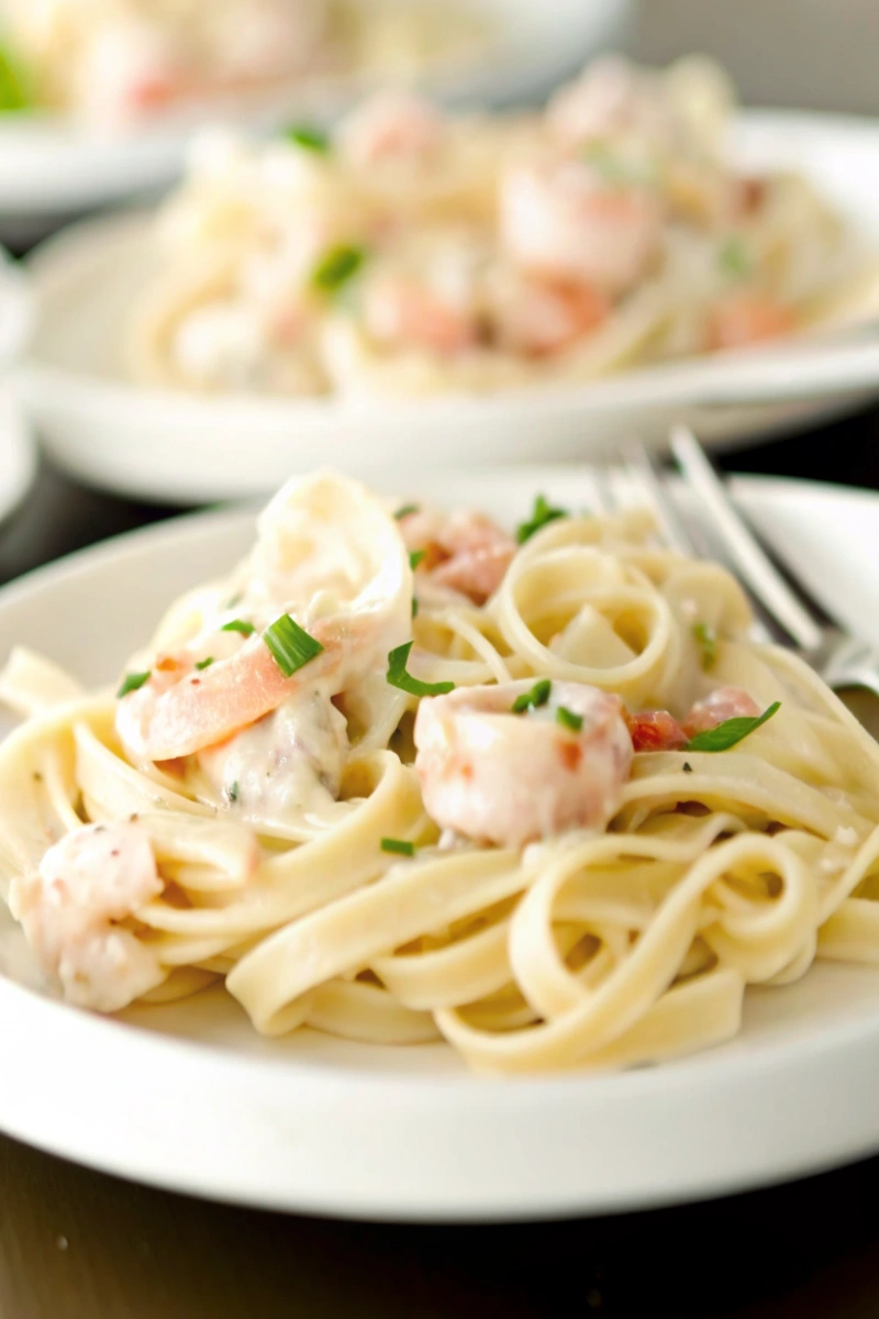 Crevettes à la crème et aux fettucine : Une Recette Gourmande à Tester Absolument !