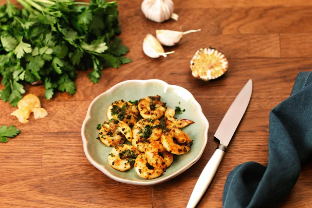 Crevettes à l'ail