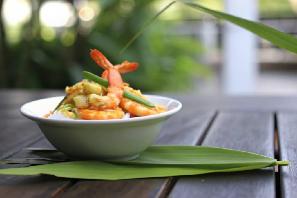 Crevettes au curry express