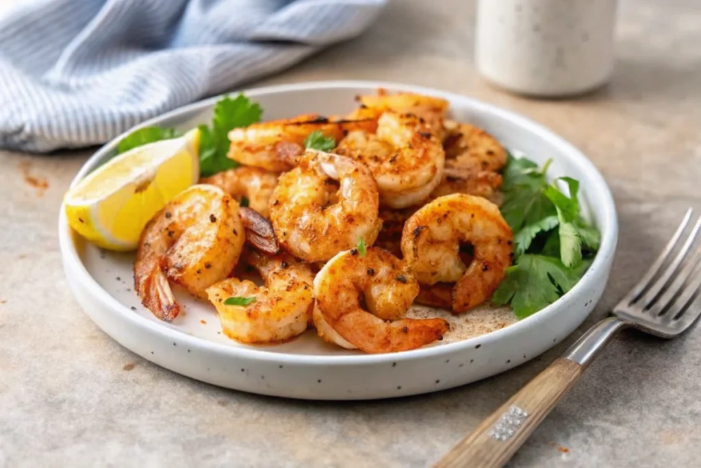 Crevettes sautées à l'ail