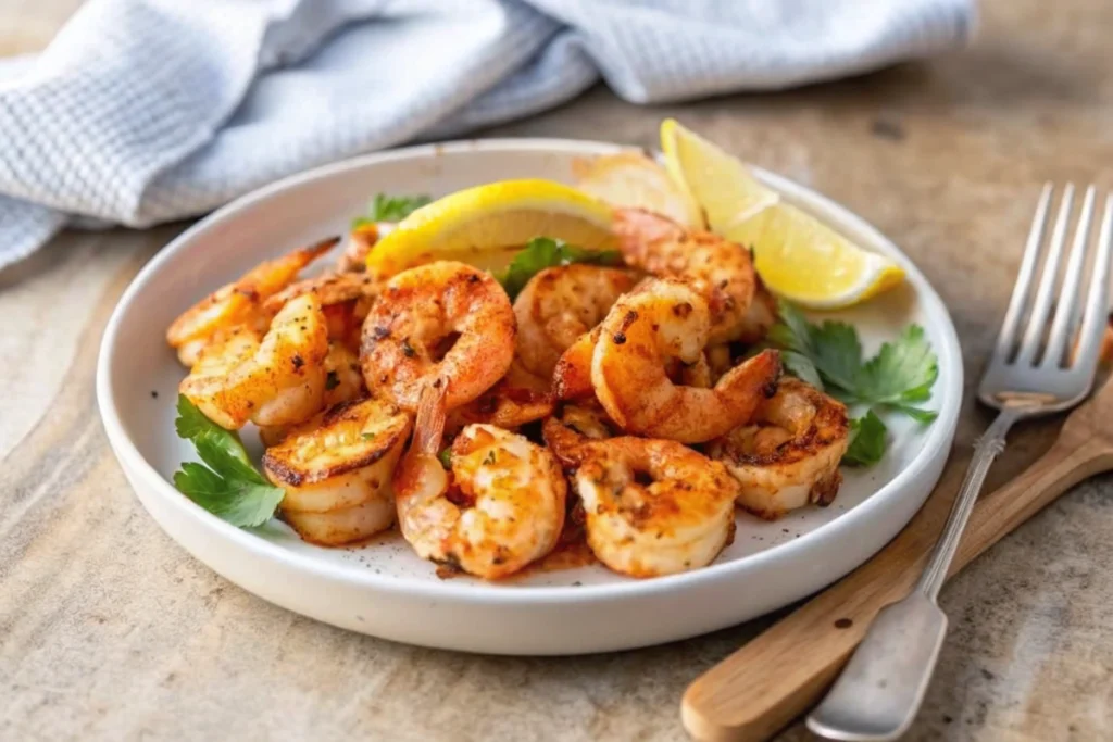 Crevettes sautées à l'ail