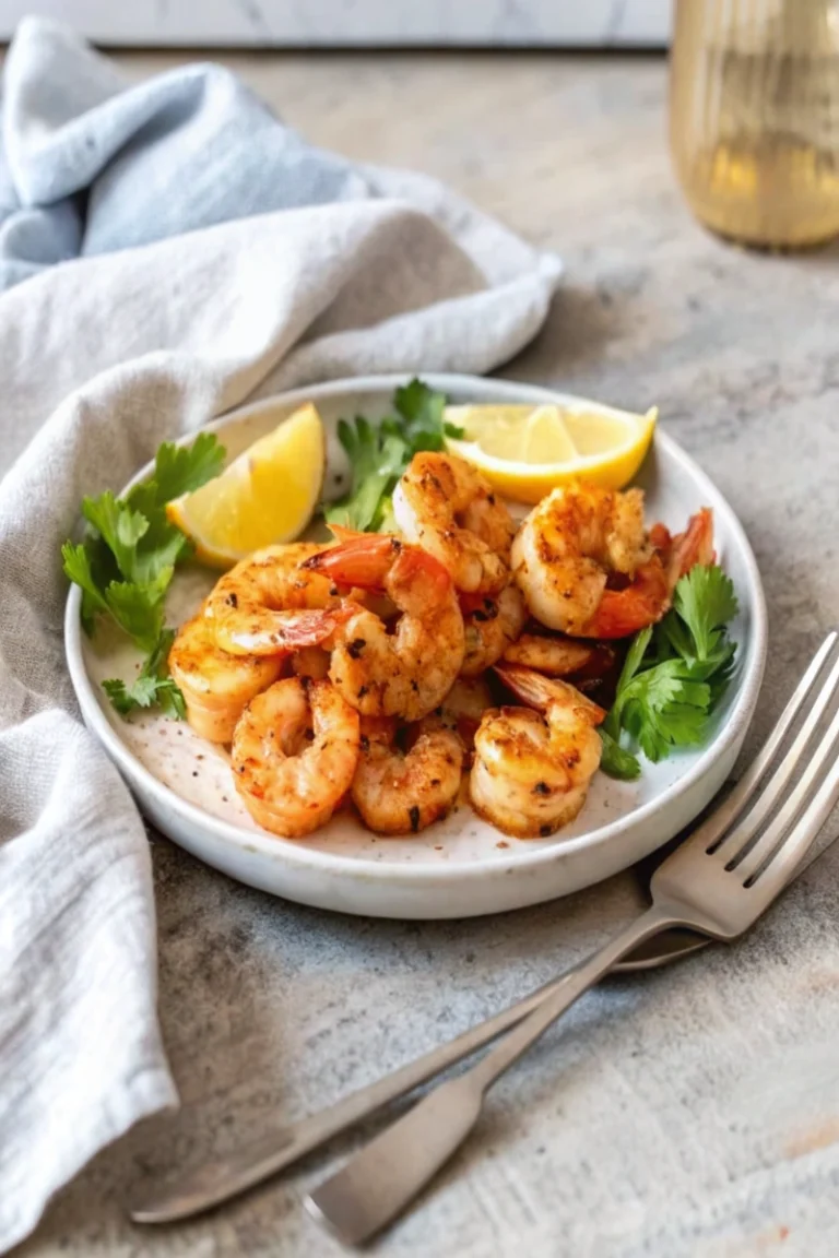 Crevettes sautées à l'ail